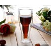厂家直销耐热玻璃双层杯 创意翻转啤酒杯 酒吧专用红酒杯