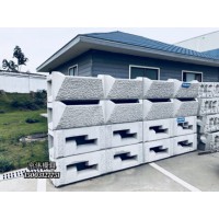 九江河道护坡绿色装配式挡土墙模具自嵌式生态挡土墙模具生产厂家
