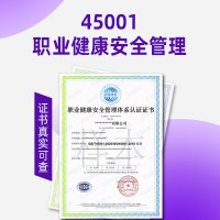 天津职业健康安全管理体系认证ISO45001认证